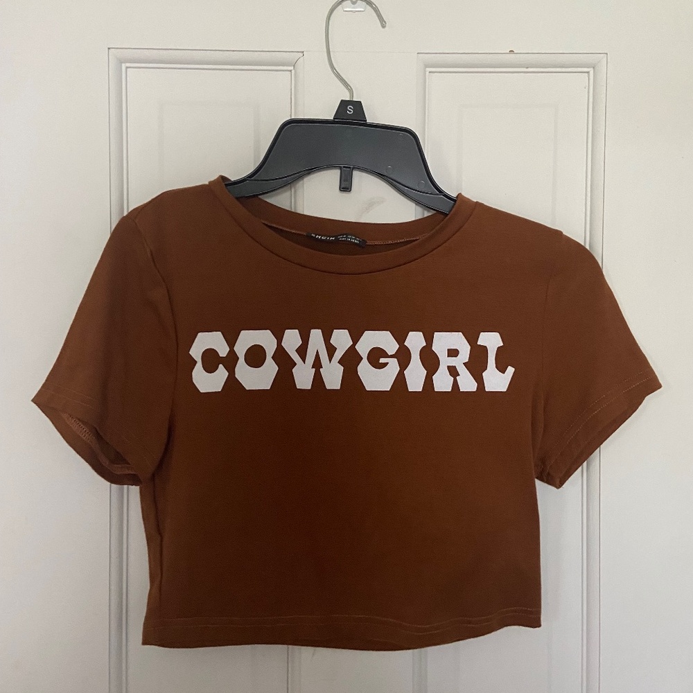 Brown Cowgirl Tee